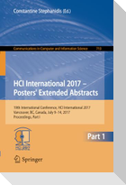 HCI International 2017 ¿ Posters' Extended Abstracts