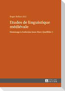 Etudes de linguistique médiévale