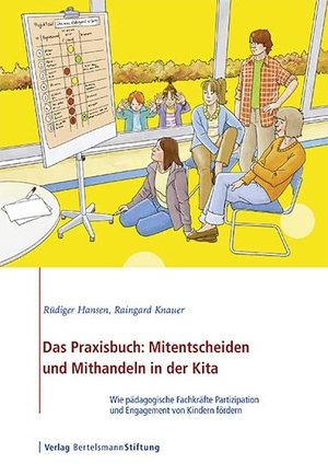 Hansen, Rüdiger / Raingard Knauer. Das Praxisbuch: Mitentscheiden und Mithandeln in der Kita - Wie pädagogische Fachkräfte Partizipation und Engagement von Kindern fördern. Bertelsmann Stiftung, 2016.
