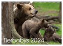 Tierbabys 2024 (Wandkalender 2024 DIN A3 quer), CALVENDO Monatskalender