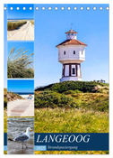 LANGEOOG Strandspaziergang (Tischkalender 2025 DIN A5 hoch), CALVENDO Monatskalender