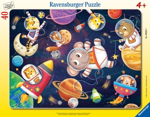 Ravensburger Kinderpuzzle - Tierische Astronauten - 30-48 Teile Rahmenpuzzle für Kinder ab 4 Jahren. Ravensburger Spieleverlag, 2022.