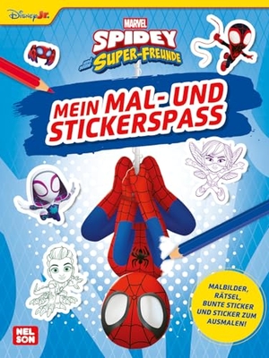 Spidey und seine Super-Freunde: Mein Mal- und Stickerspaß - Malbilder, Rätsel, bunte Sticker und Sticker zum Ausmalen! | Für Kinder ab 4 Jahren. Nelson Verlag, 2026.