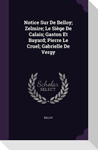 Notice Sur De Belloy; Zelmire; Le Siège De Calais; Gaston Et Bayard; Pierre Le Cruel; Gabrielle De Vergy
