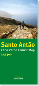 Santo Antão Cabo Verde Tourist Map 1:55300