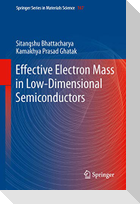 Effective Electron Mass in Low-Dimensional Semiconductors