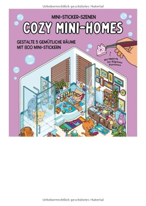 Mini-Sticker-Szenen - Cozy Mini-Homes - Gestalte 5 gemütliche Räume mit 800 Mini-Stickern. Naumann & Göbel Verlagsg., 2026.