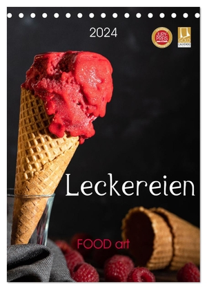 Dysli, Chantal. Leckereien - Food art (Tischkalender 2024 DIN A5 hoch), CALVENDO Monatskalender - Süssigkeiten, Desserts und Schokolade. Calvendo, 2023.