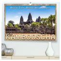 Kambodscha, Angkor Thom, Angkor Wat und Bayon (hochwertiger Premium Wandkalender 2025 DIN A2 quer), Kunstdruck in Hochglanz