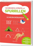 Schreiben lernen mit Spurrillen - Schreibvorübungen
