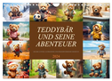 Teddybär und seine Abenteuer (Wandkalender 2024 DIN A4 quer), CALVENDO Monatskalender