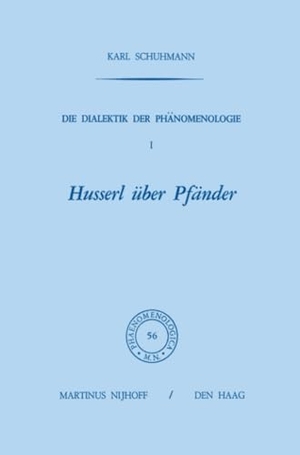 Schuhmann, Karl. Die Dialektik der Phänomenologie I - Husserl über Pfänder. Springer Netherlands, 2011.