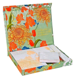 Notizzettelbox 'Chrysantheme' - mit Magnetverschluss. St. Benno Verlag GmbH, 2026.