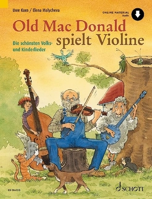 Old Mac Donald spielt Violine - Die schönsten Volks- und Kinderlieder. 1-2 Violinen. Ausgabe mit Online-Audiodatei.. Schott Music, 2020.