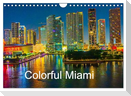 Colorful Miami (Wall Calendar 2025 DIN A4 landscape), CALVENDO 12 Month Wall Calendar