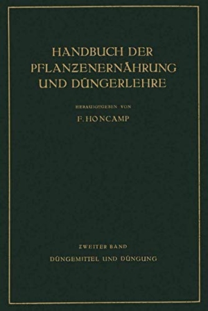 Bierei, E. / Jacob, W. et al. Düngemittel und Düngung. Springer Berlin Heidelberg, 1931.