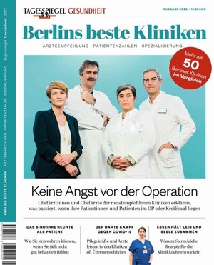 Berlins beste Kliniken - Tagesspiegel Gesundheit. Tagesspiegel, Der Verlag, 2022.