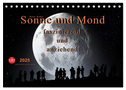 Sonne und Mond - faszinierend und anziehend (Tischkalender 2025 DIN A5 quer), CALVENDO Monatskalender