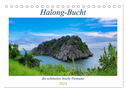 Halong-Bucht - die schönsten Inseln Vietnams (Tischkalender 2024 DIN A5 quer), CALVENDO Monatskalender