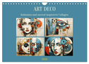 Art Deco. Kubismus und surreal inspirierte Collagen (Wandkalender 2024 DIN A4 quer), CALVENDO Monatskalender
