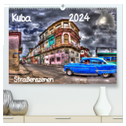Kuba - Straßenszenen (hochwertiger Premium Wandkalender 2024 DIN A2 quer), Kunstdruck in Hochglanz