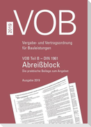 VOB Teil B - DIN 1961 - Abreißblock