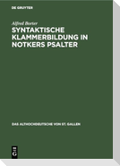 Syntaktische Klammerbildung in Notkers Psalter
