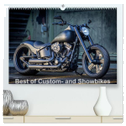 Best of Custom- and Showbikes Kalender (hochwertiger Premium Wandkalender 2024 DIN A2 quer), Kunstdruck in Hochglanz