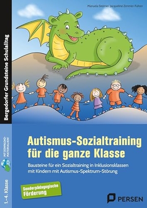 Steimer, Manuela / Jacqueline Zimmer-Fuhrer. Autismus-Sozialtraining für die ganze Klasse - Bausteine für ein Sozialtraining in Inklusionsklassen mit Kindern mit Autismus-Spektrum-Störung. Persen Verlag i.d. AAP, 2025.