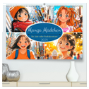 Manga Mädchen. Ein Jahr voller Stadtabenteuer (hochwertiger Premium Wandkalender 2025 DIN A2 quer), Kunstdruck in Hochglanz