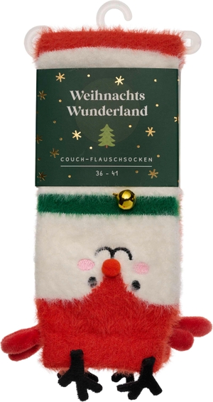 Groh Verlag (Hrsg.). Weihnachtswunderland, Couch-Flauschsocken, Rentier - Weihnachtliche Flauschsocken. Kuscheliges Geschenk für Adventskalender, Nikolaus, Wichteln, Weihnachten. Groh Verlag, 2026.