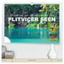 Erlebe mit mir die Wasserwelt der Plitvicer Seen (hochwertiger Premium Wandkalender 2025 DIN A2 quer), Kunstdruck in Hochglanz