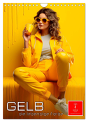 Gelb, die lebendige Farbe (Wandkalender 2024 DIN A4 hoch), CALVENDO Monatskalender