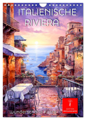 Italienische Riviera - wunderschöne Küste (Wandkalender 2025 DIN A4 hoch), CALVENDO Monatskalender