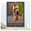 Katzen von Rhodos (hochwertiger Premium Wandkalender 2025 DIN A2 hoch), Kunstdruck in Hochglanz