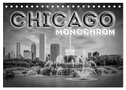 CHICAGO Monochrom (Tischkalender 2025 DIN A5 quer), CALVENDO Monatskalender