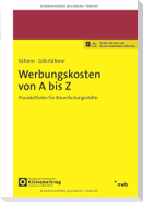 Werbungskosten von A bis Z