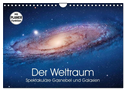 Der Weltraum. Spektakuläre Gasnebel und Galaxien (Wandkalender 2024 DIN A4 quer), CALVENDO Monatskalender