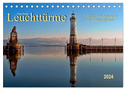 Leuchttürme - maritime Wegweiser in Deutschland (Tischkalender 2024 DIN A5 quer), CALVENDO Monatskalender