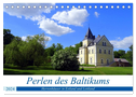 Perlen des Baltikums - Herrenhäuser in Estland und Lettland (Tischkalender 2024 DIN A5 quer), CALVENDO Monatskalender