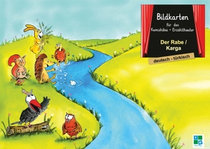 Momm, Helga. Der Rabe - Bildkarten für das Kamishibai-Theater DINA3 in deutsch/türkisch. F&M Verlag UG, 2025.