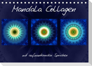 Mandala Collagen mit aufmunternden Sprüchen (Tischkalender 2022 DIN A5 quer)