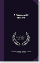 A Fragment of History