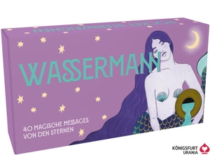 Ginny Chiara Viola. Pocket Sternzeichen Wassermann - 40 Karten in Magnetschachtel mit Metallicfolie - Magische Messages von den Sternen. Königsfurt-Urania, 2026.