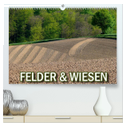 Felder und Wiesen (hochwertiger Premium Wandkalender 2025 DIN A2 quer), Kunstdruck in Hochglanz