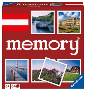 Hurter, William H.. Ravensburger memory® Österreich - 20884 - der Spieleklassiker mit Bildern aus Österreich, Merkspiel für 2 - 8 Spieler ab 6 Jahren. Ravensburger Spieleverlag, 2023.