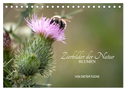 Zierbilder der Natur BLUMEN (Tischkalender 2025 DIN A5 quer), CALVENDO Monatskalender