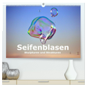 Seifenblasen Skulpturen und Strukturen (hochwertiger Premium Wandkalender 2025 DIN A2 quer), Kunstdruck in Hochglanz