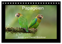 Papageien (Tischkalender 2024 DIN A5 quer), CALVENDO Monatskalender