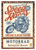 Motorrad - nostalgische Momente (Tischkalender 2024 DIN A5 hoch), CALVENDO Monatskalender
